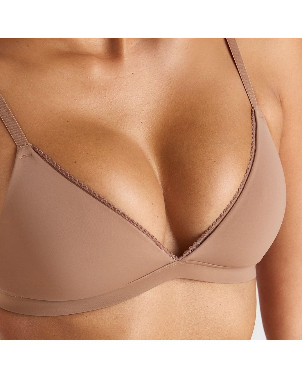 Lounge Brown Comfort Triangle Bralette