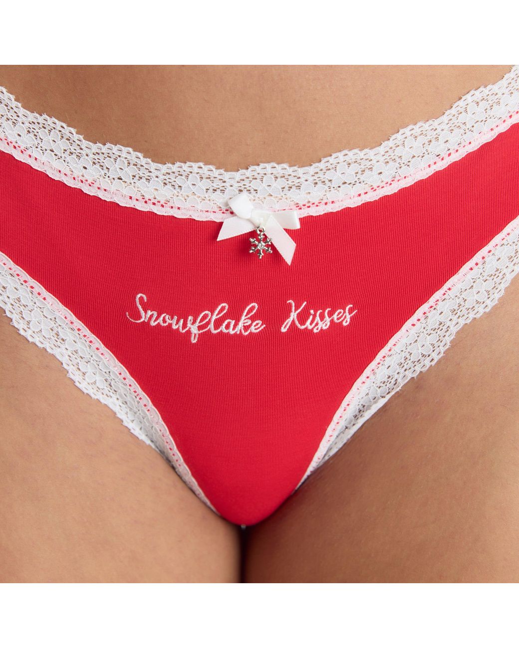 Lounge Snowflake Strings (2-Pack) in het Red