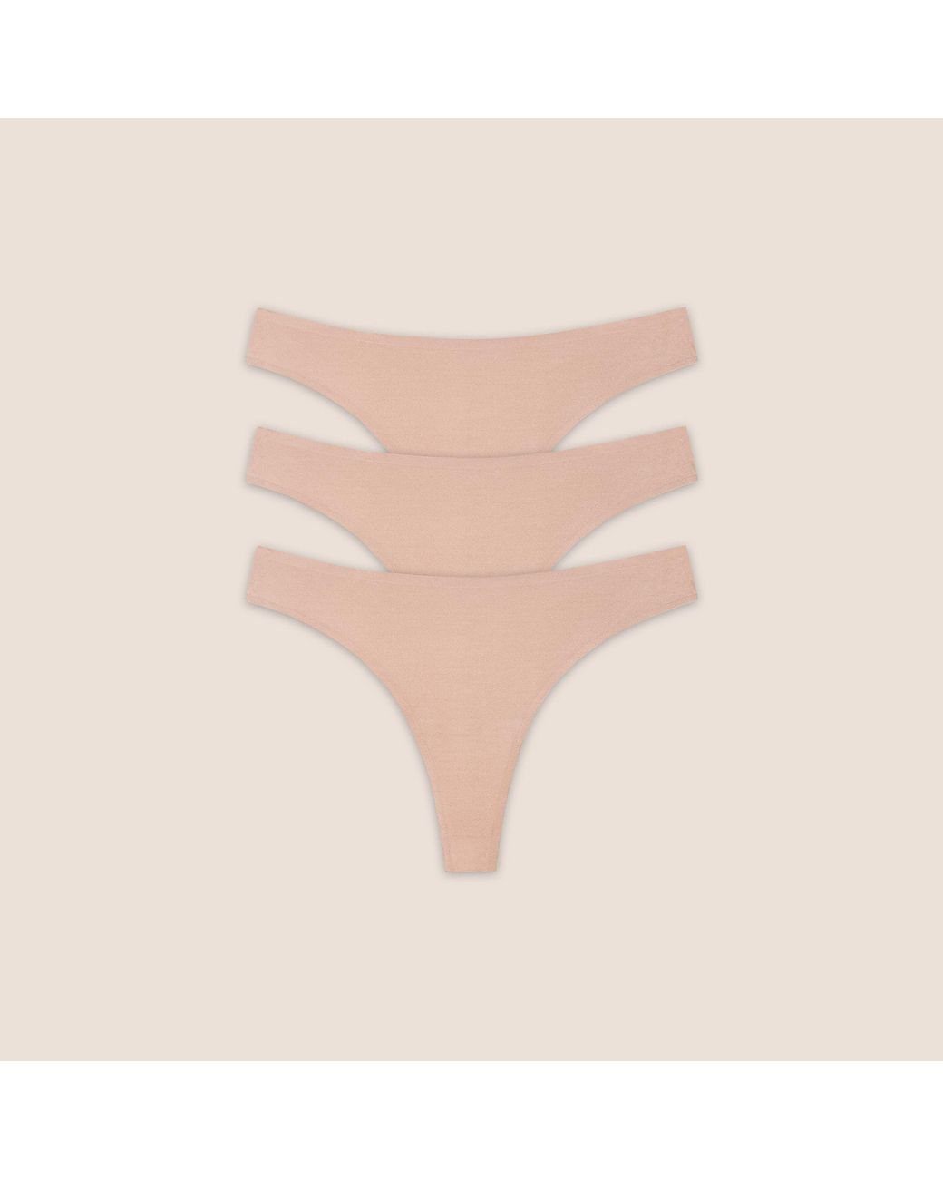 Lounge Seamless Bonded Strings (3-Pack) in het Natural