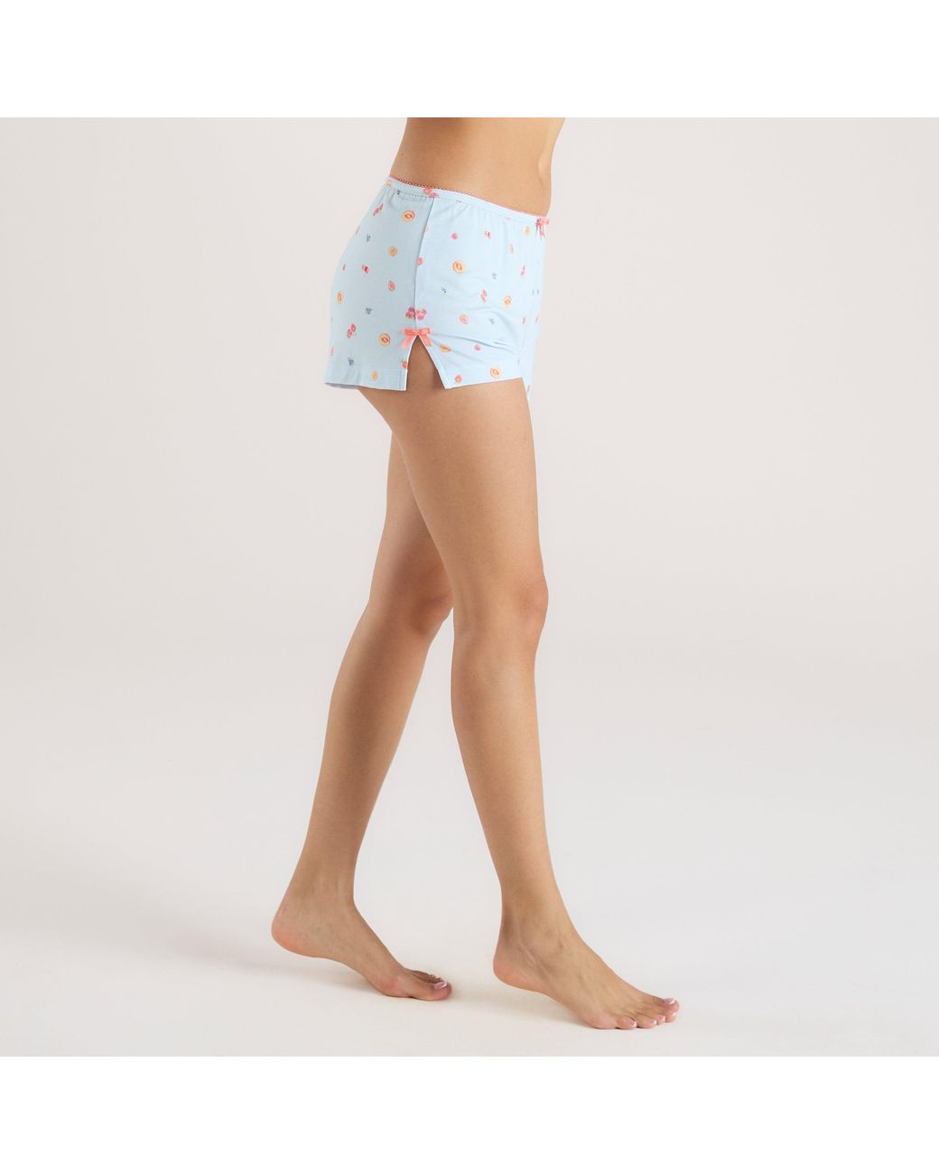 Lounge Modal Pyjama Shorts in het Blue