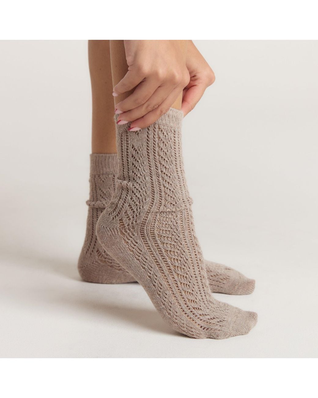Lounge Pointelle Sokken (3-Pack) in het White
