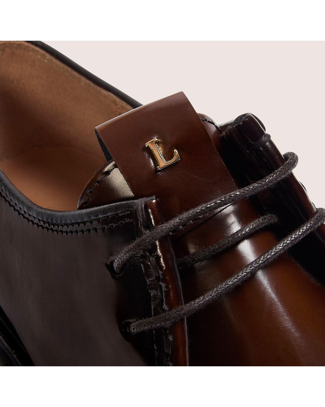 Lounge Brown Etta Lace-Up Chunky Loafers