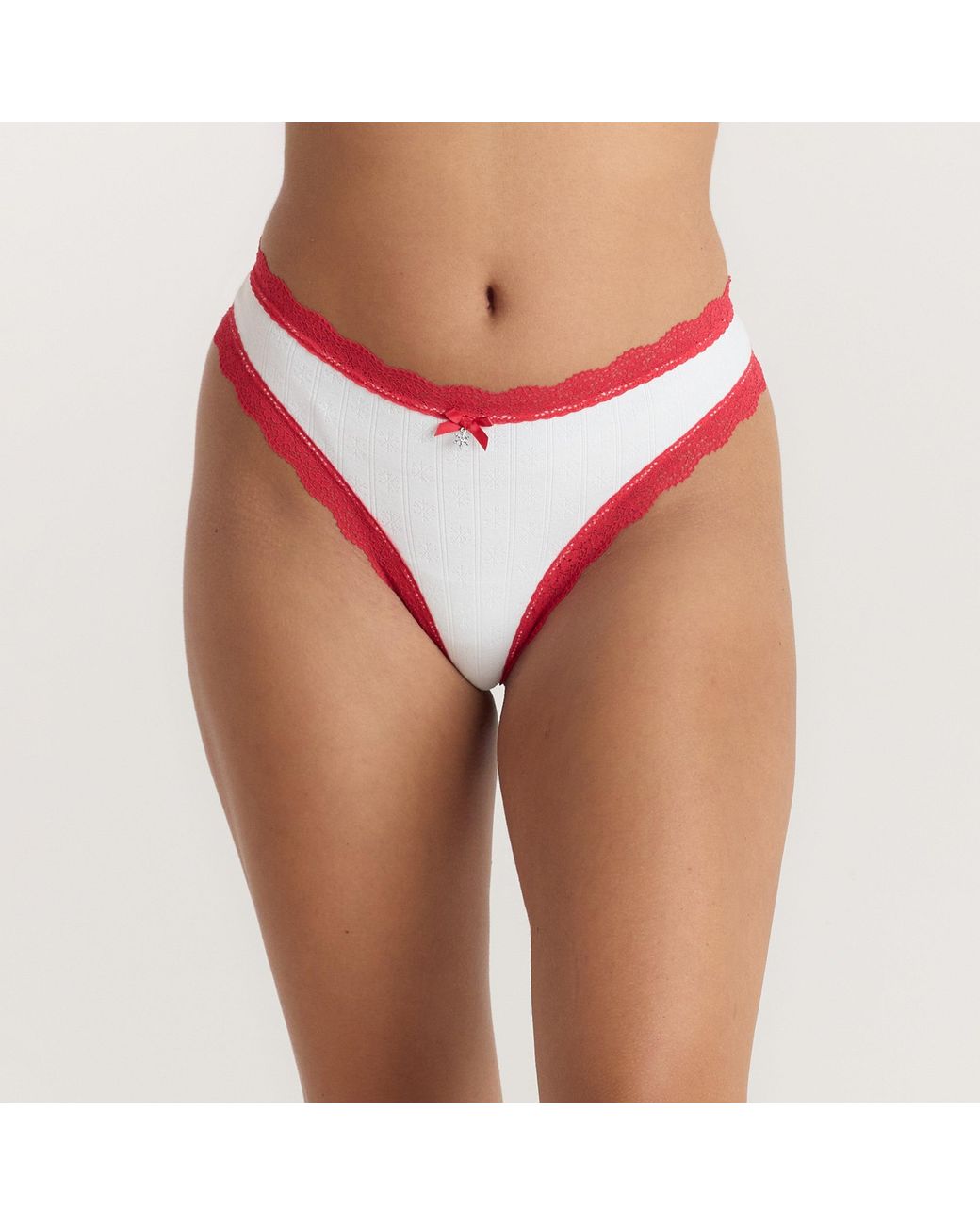 Lounge Snowflake Strings (2-Pack) in het Red