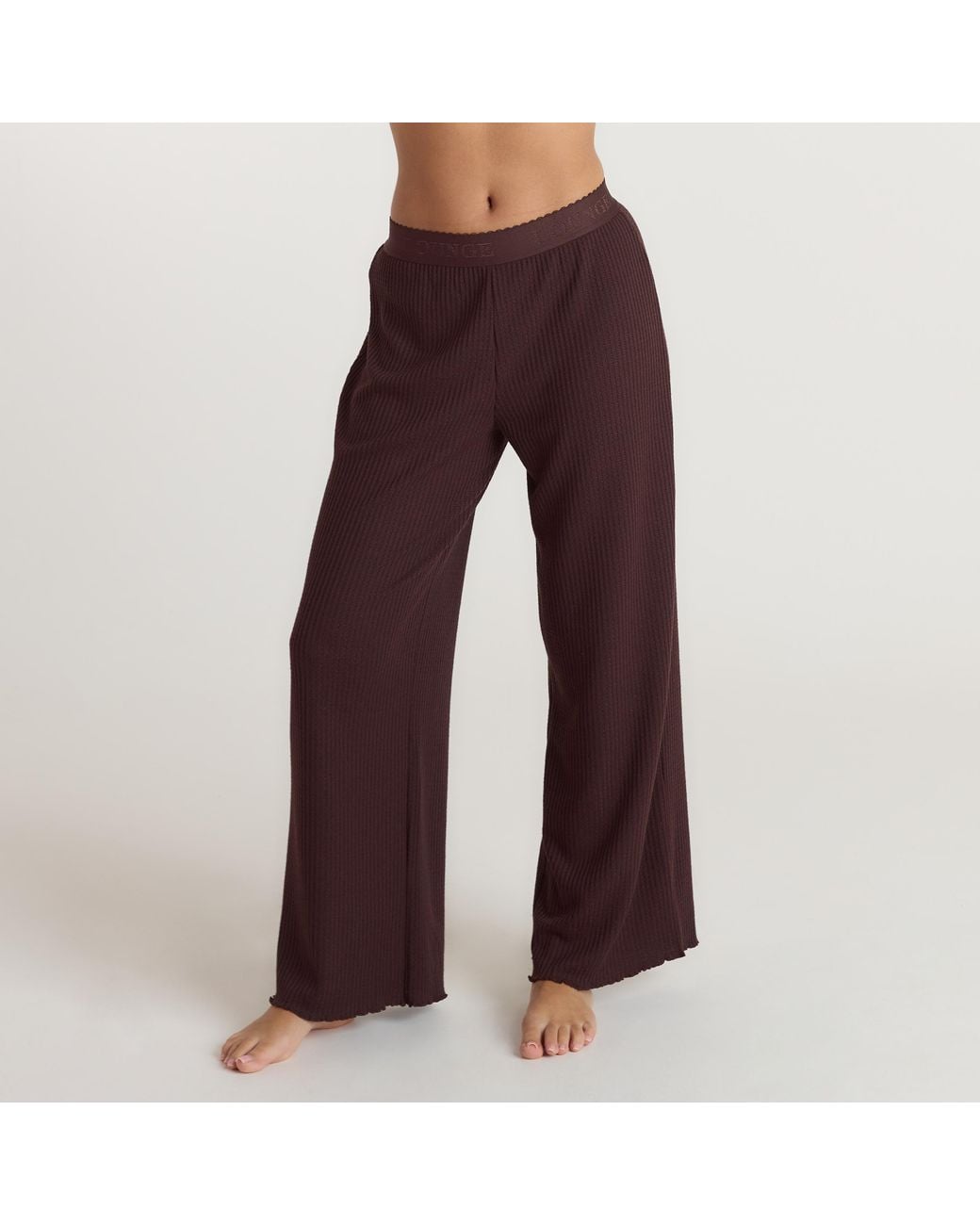 Lounge Red Soft Waffle Pyjama Bottoms