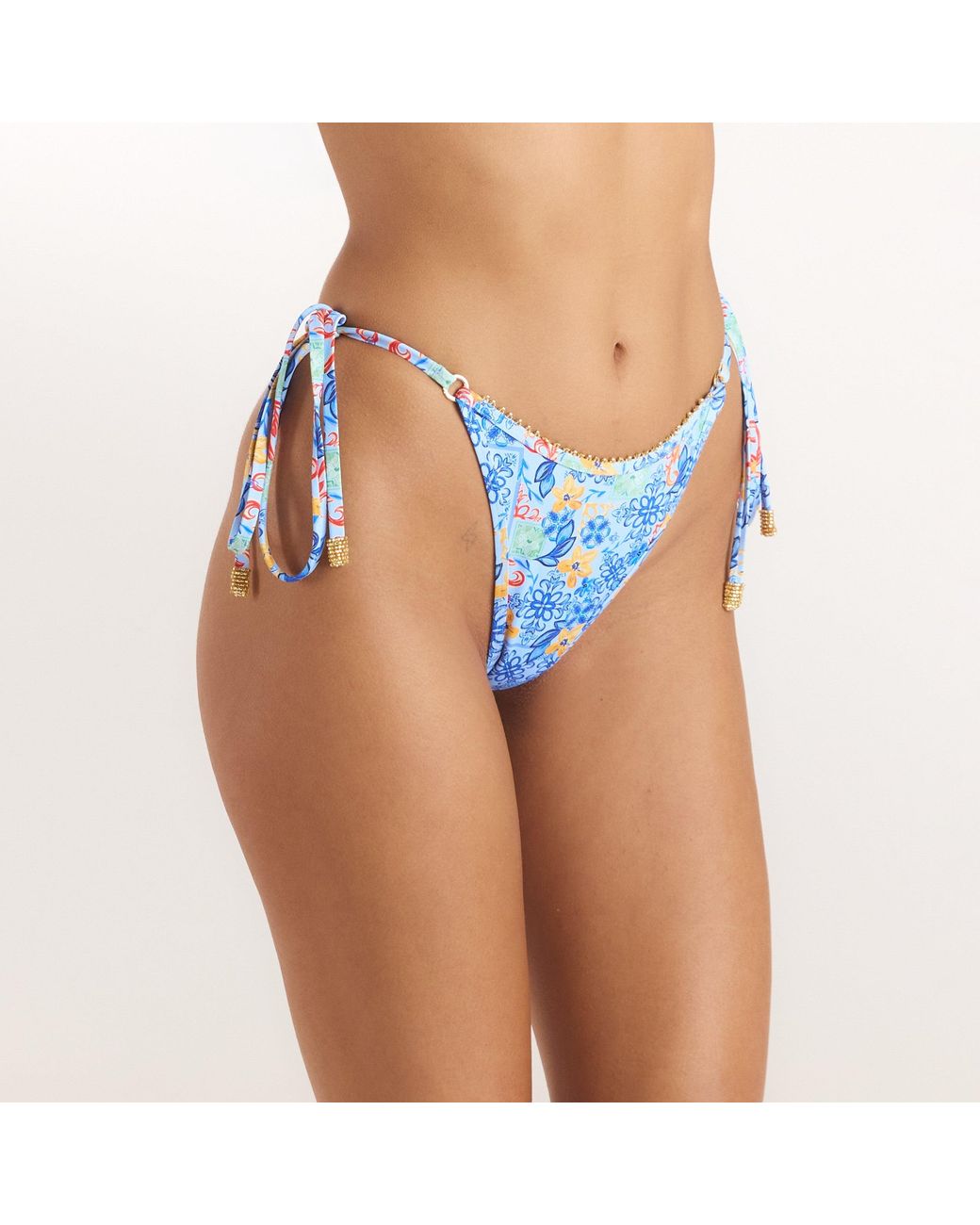 String De Bikini Mosaic Lounge en coloris Blue