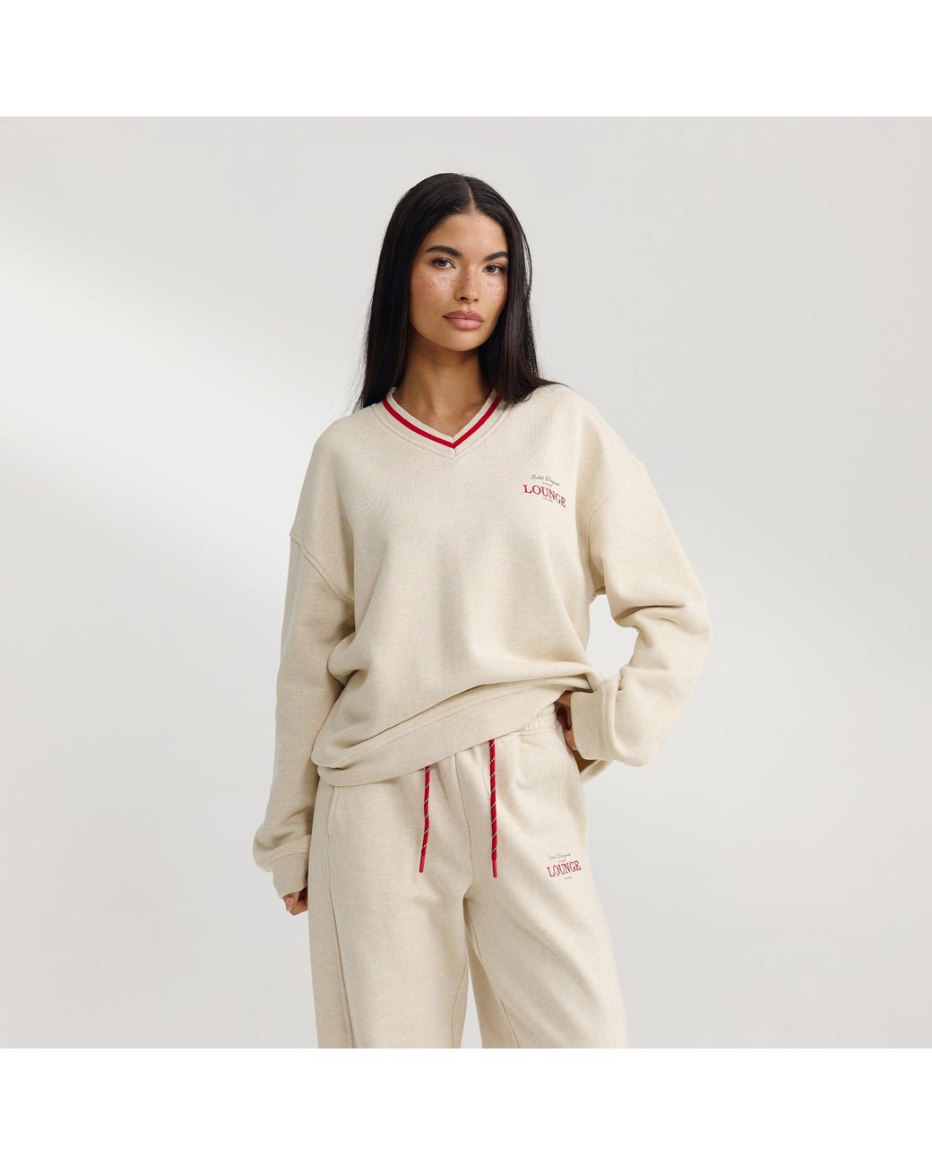 Lounge Natural V-Neck Pullover