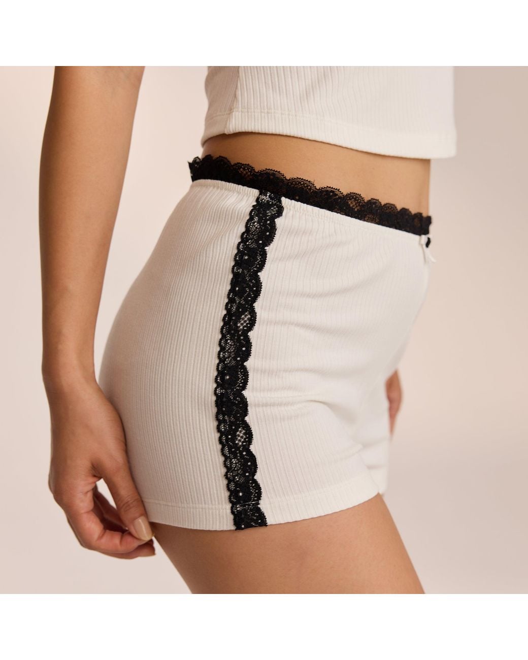 Lounge Pink Lace Pyjama Shorts