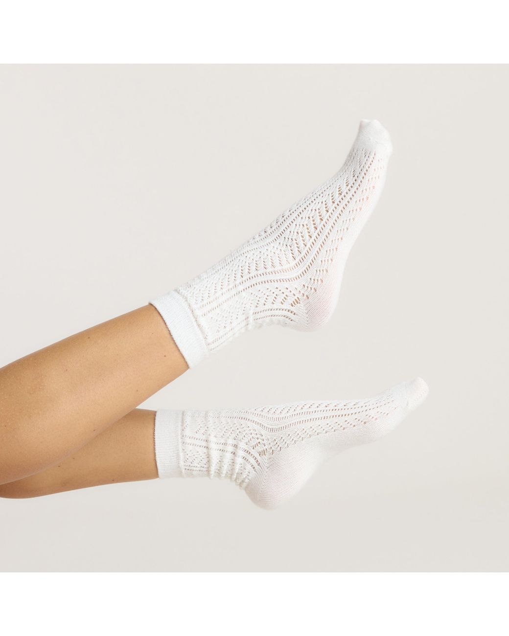 Lounge Pointelle Sokken (3-Pack) in het White