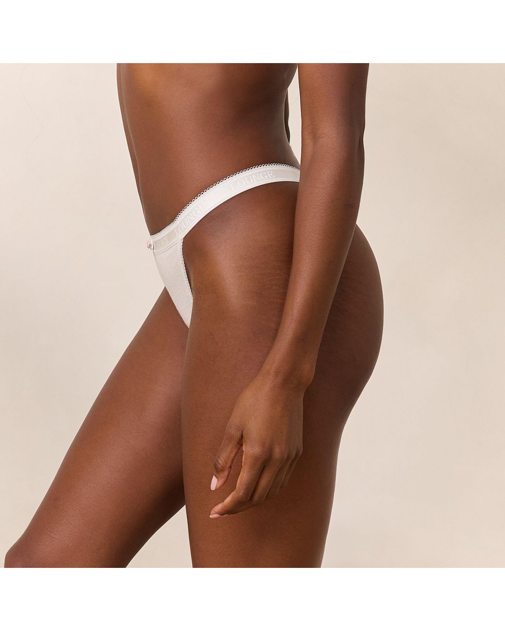 Lounge Brown Rosebud Gerippter String