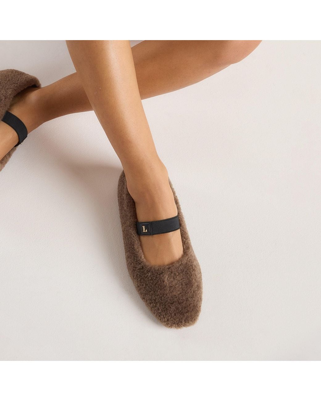 Lounge Brown Allegra Ballet Flats