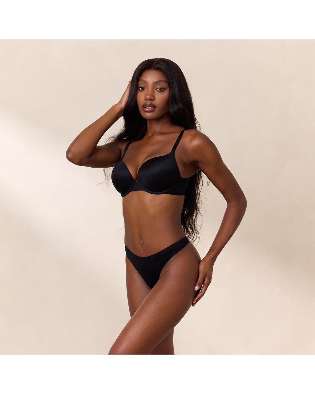 Lounge Black Everyday High Push-Up Bra