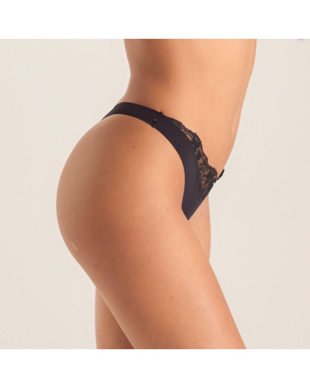 Lounge Black Anti-Gravity Thong