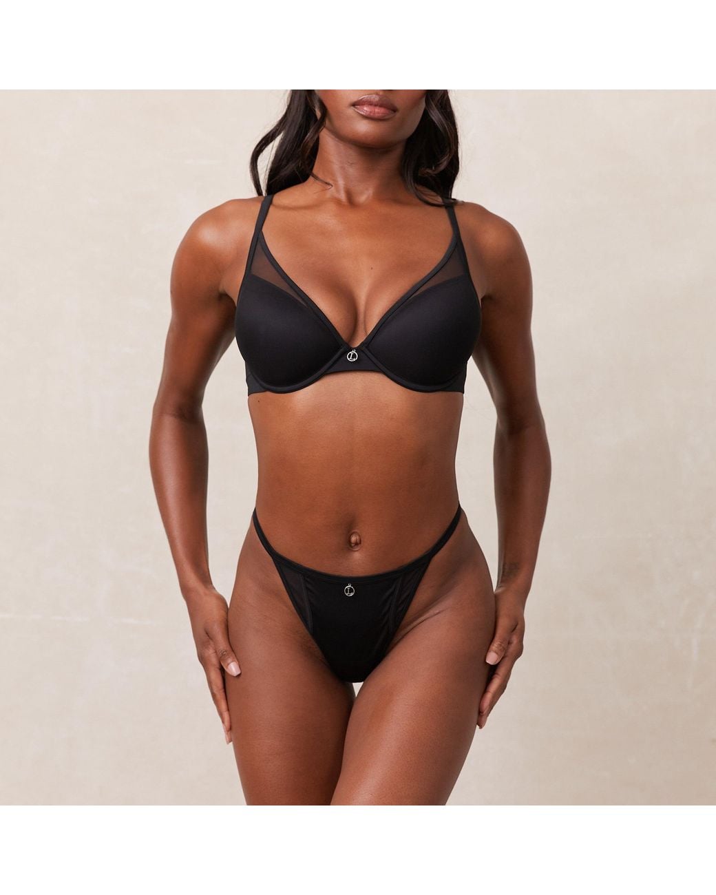 Lounge Black Classic Plunge T-Shirt Bra