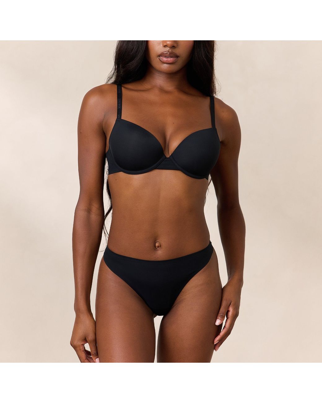 Lounge Black Invisible Form T-Shirt Bra