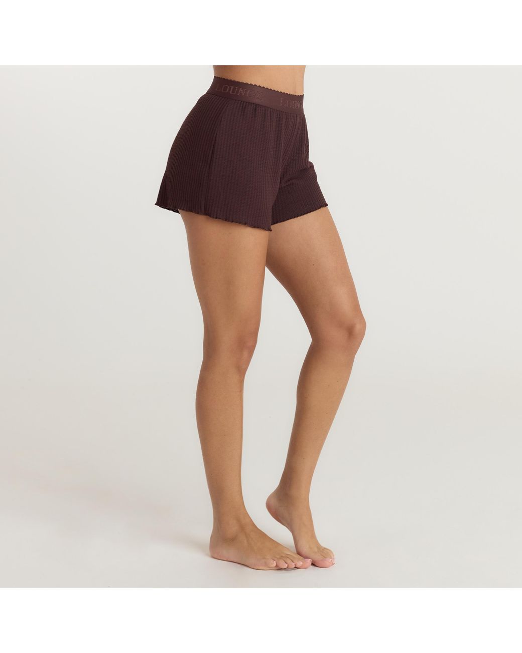 Lounge Purple Soft Waffle Pyjama Shorts
