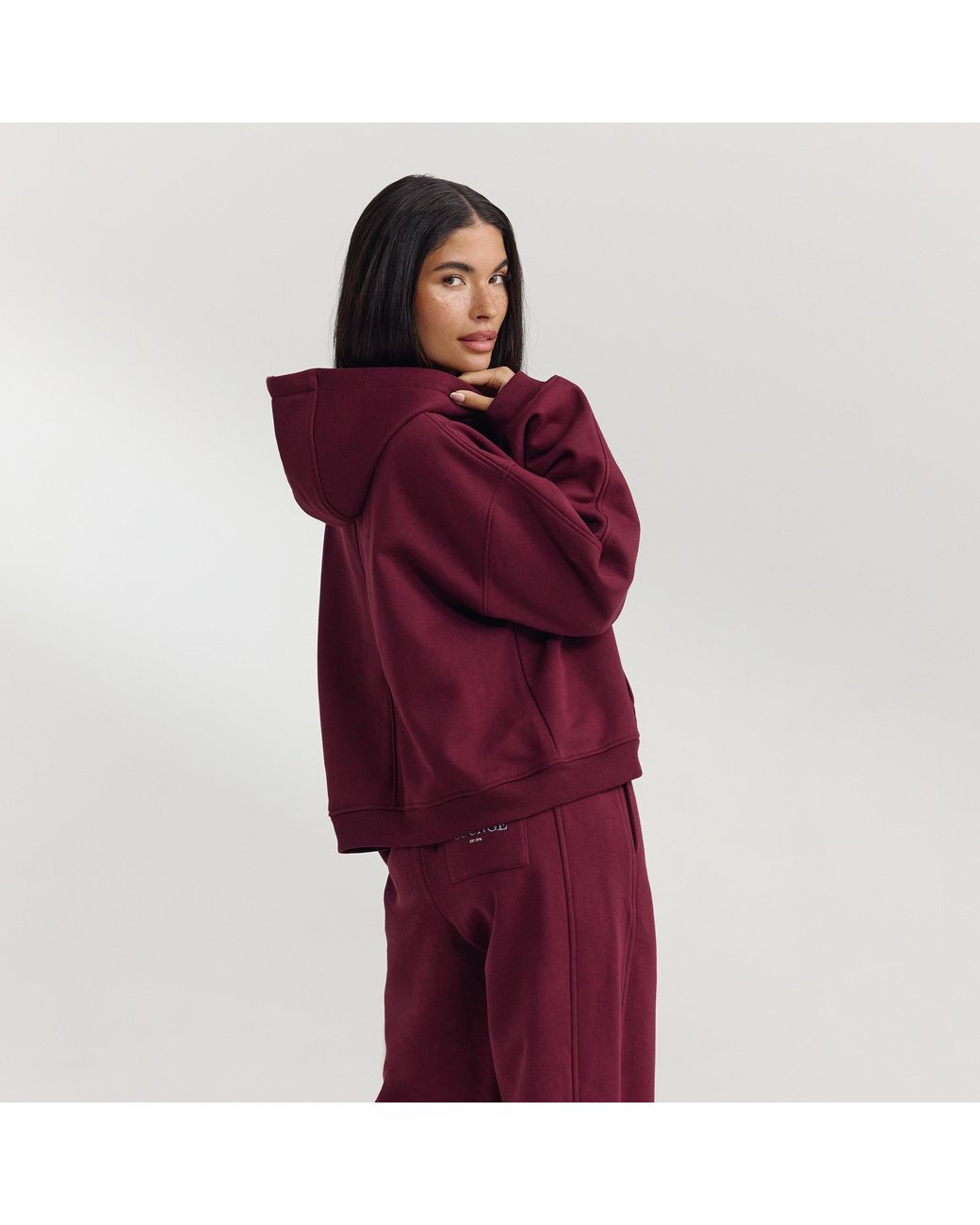 Lounge Oversized Hoodie in het Red
