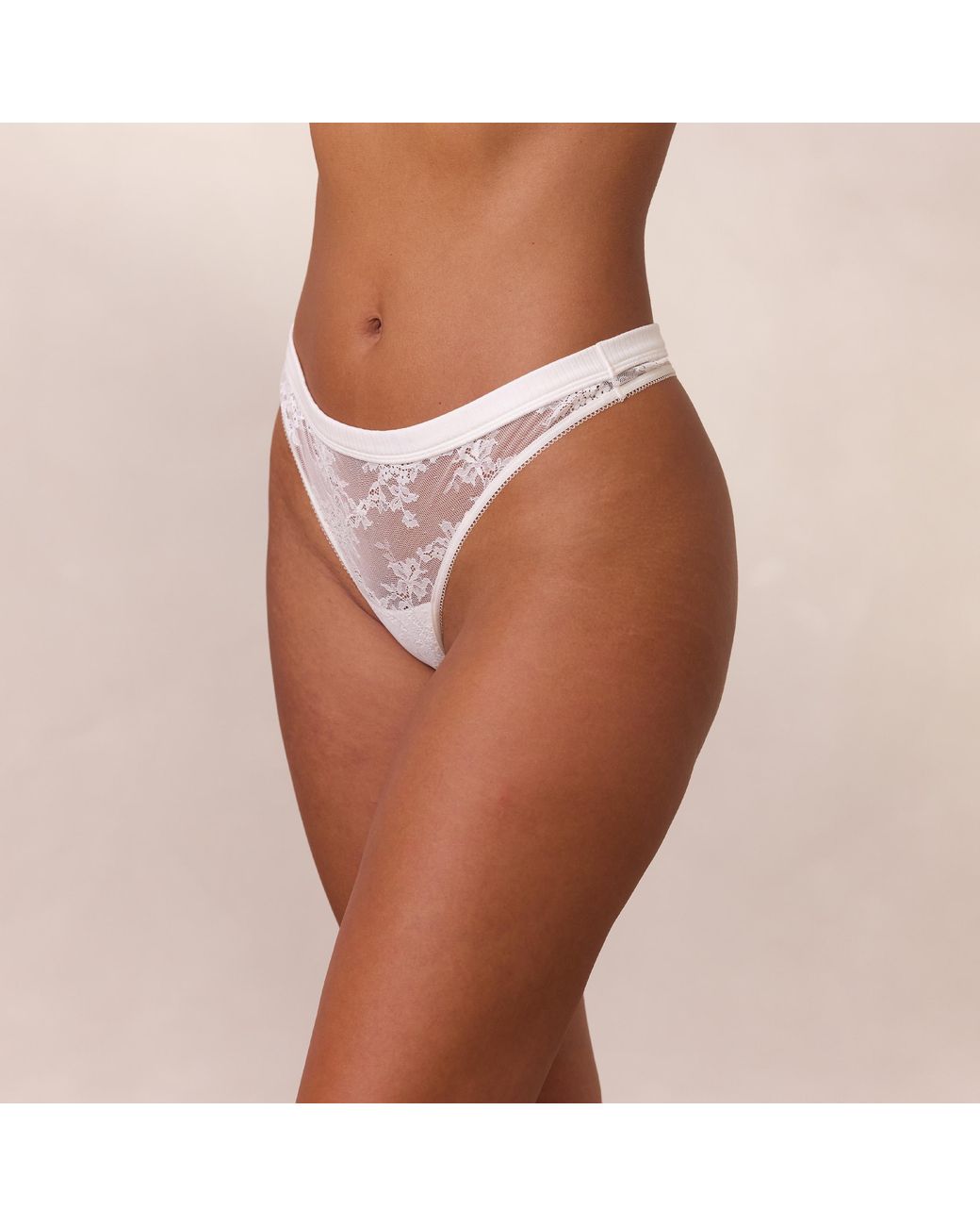Lounge Lace Triangle String in het Brown