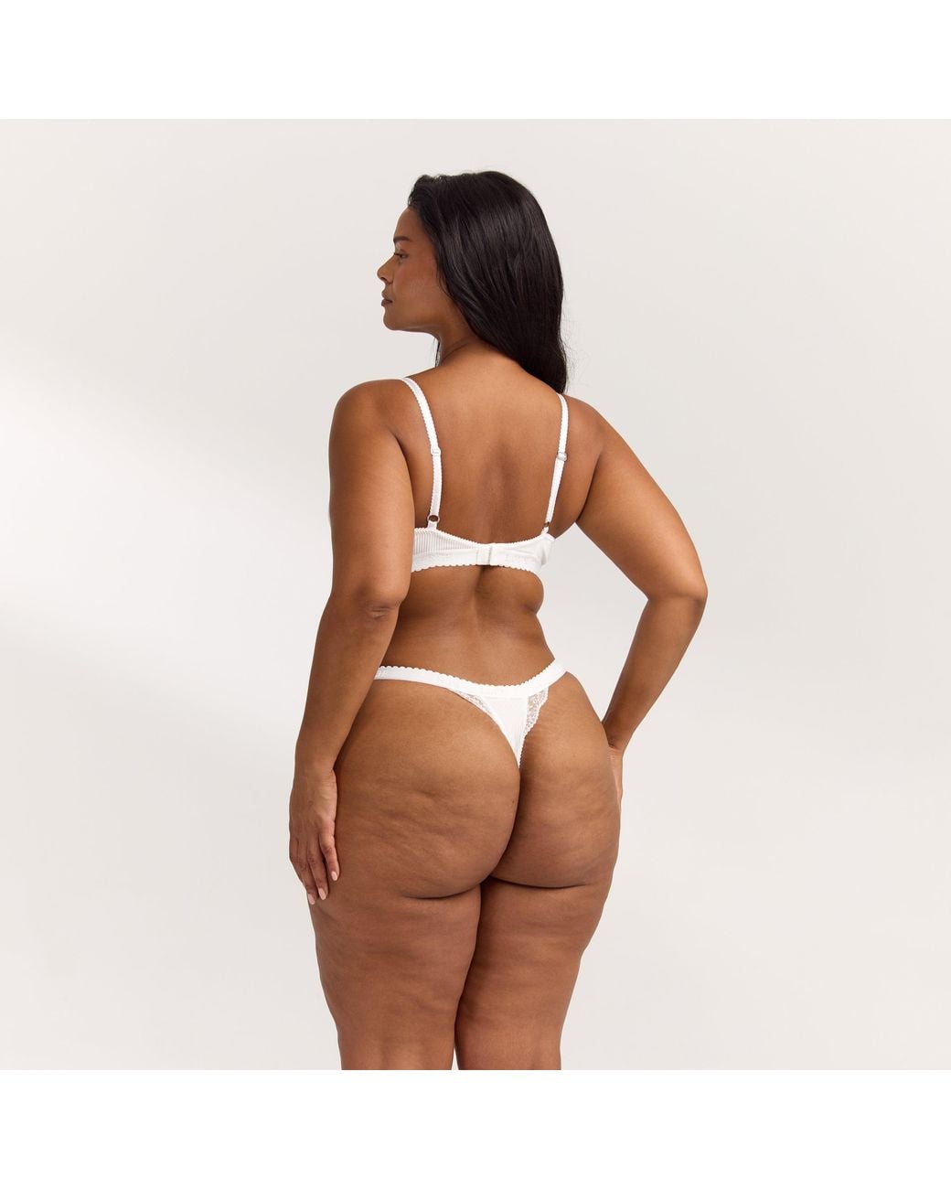 Lounge Brown Ribbed Balcony Bra