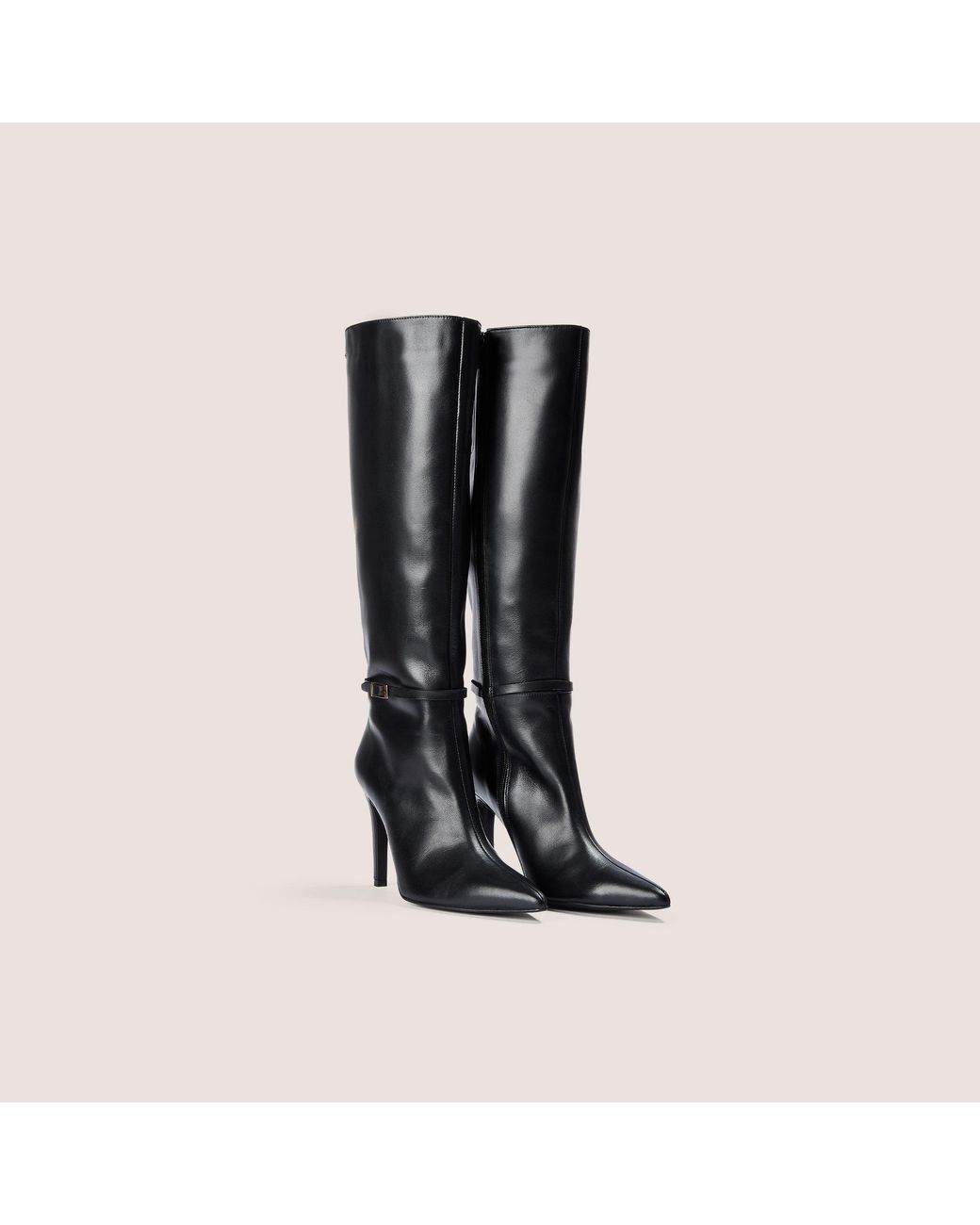 Lounge Black Juni Knee-High Leather Boots
