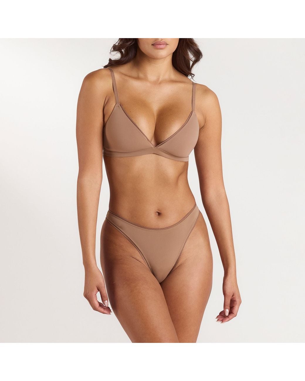 Lounge Brown Comfort Triangle Bralette