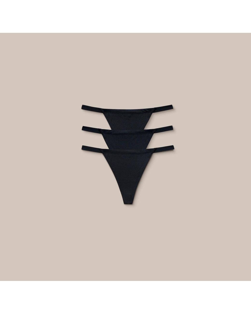 Basic G-Strings (Pack De 3) Lounge en coloris Black