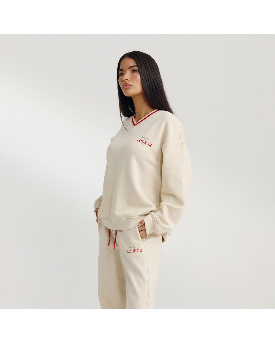 Lounge Natural V-Neck Pullover