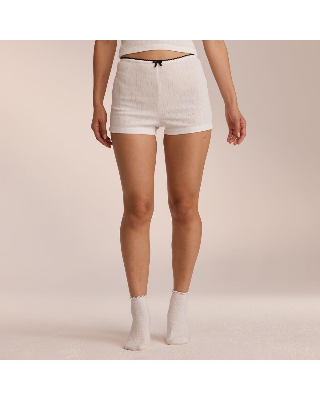 Lounge Pink Pointelle Pyjama Shorts