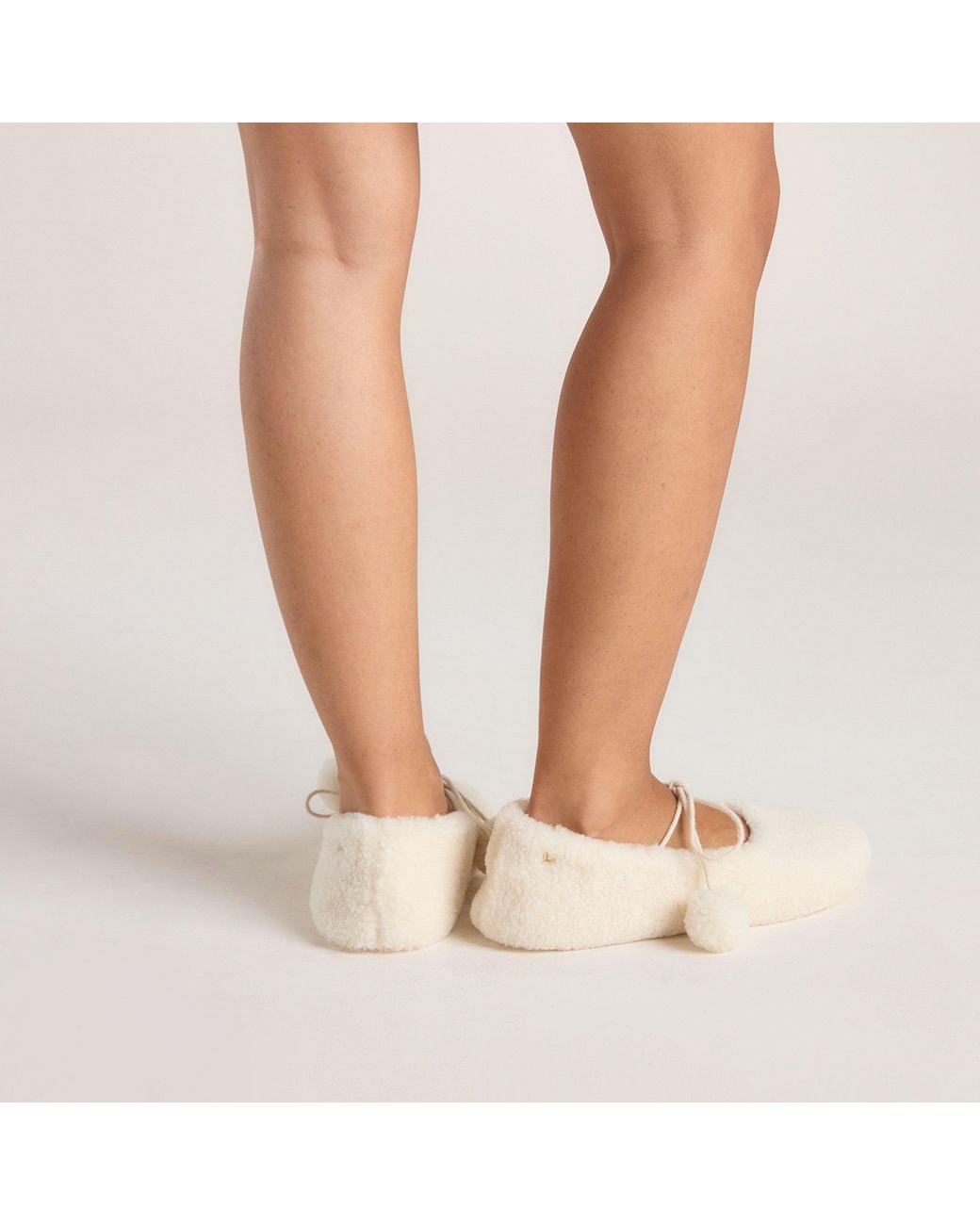 Lounge Brown Poppy Ballet Slippers