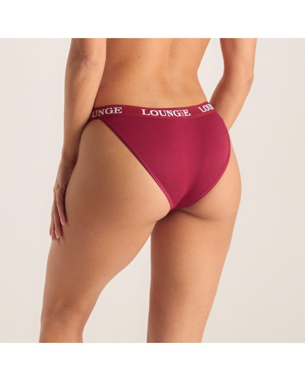 Lounge Bamboo Triangle Slip in het Red