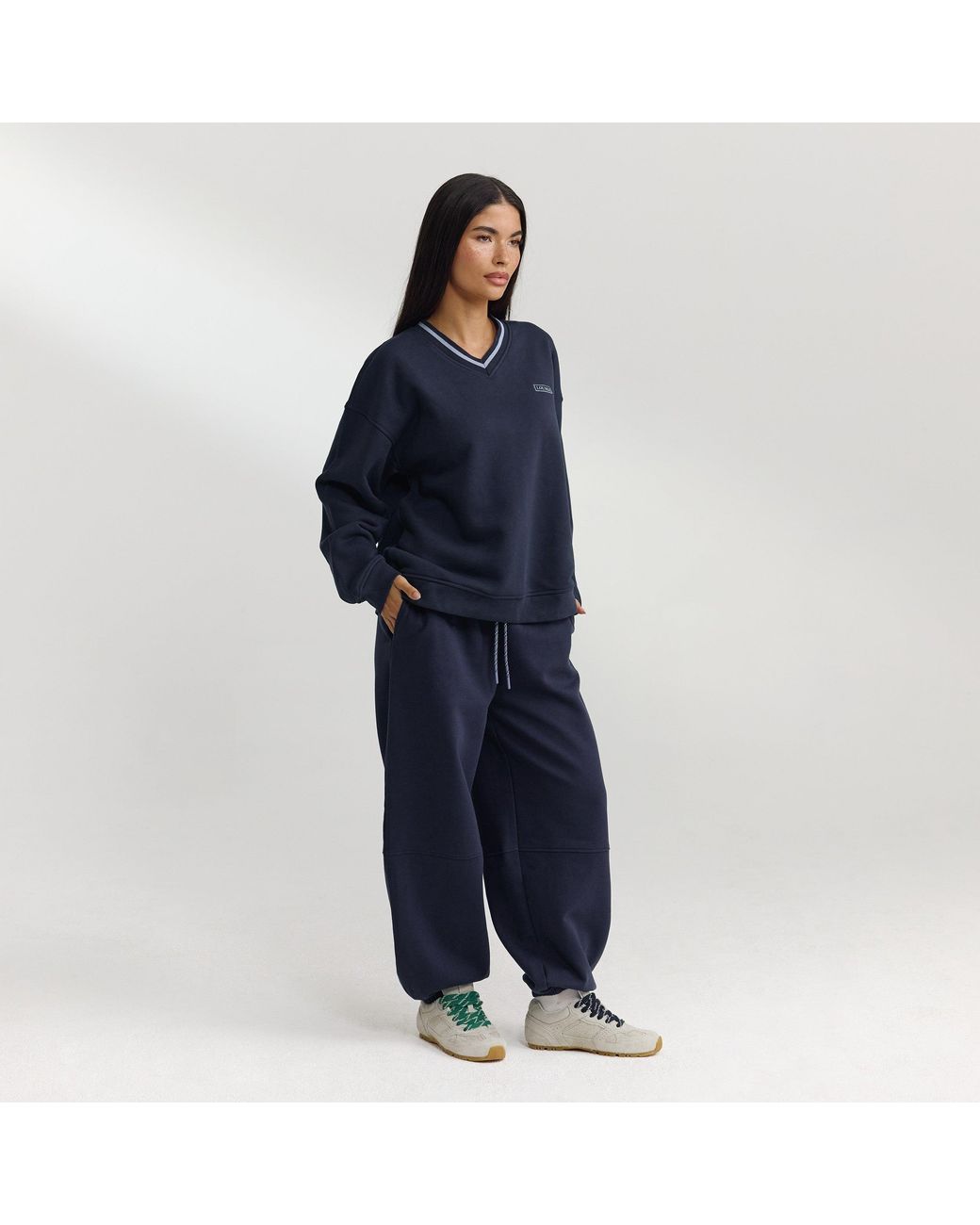 Lounge Blue V-Neck Pullover