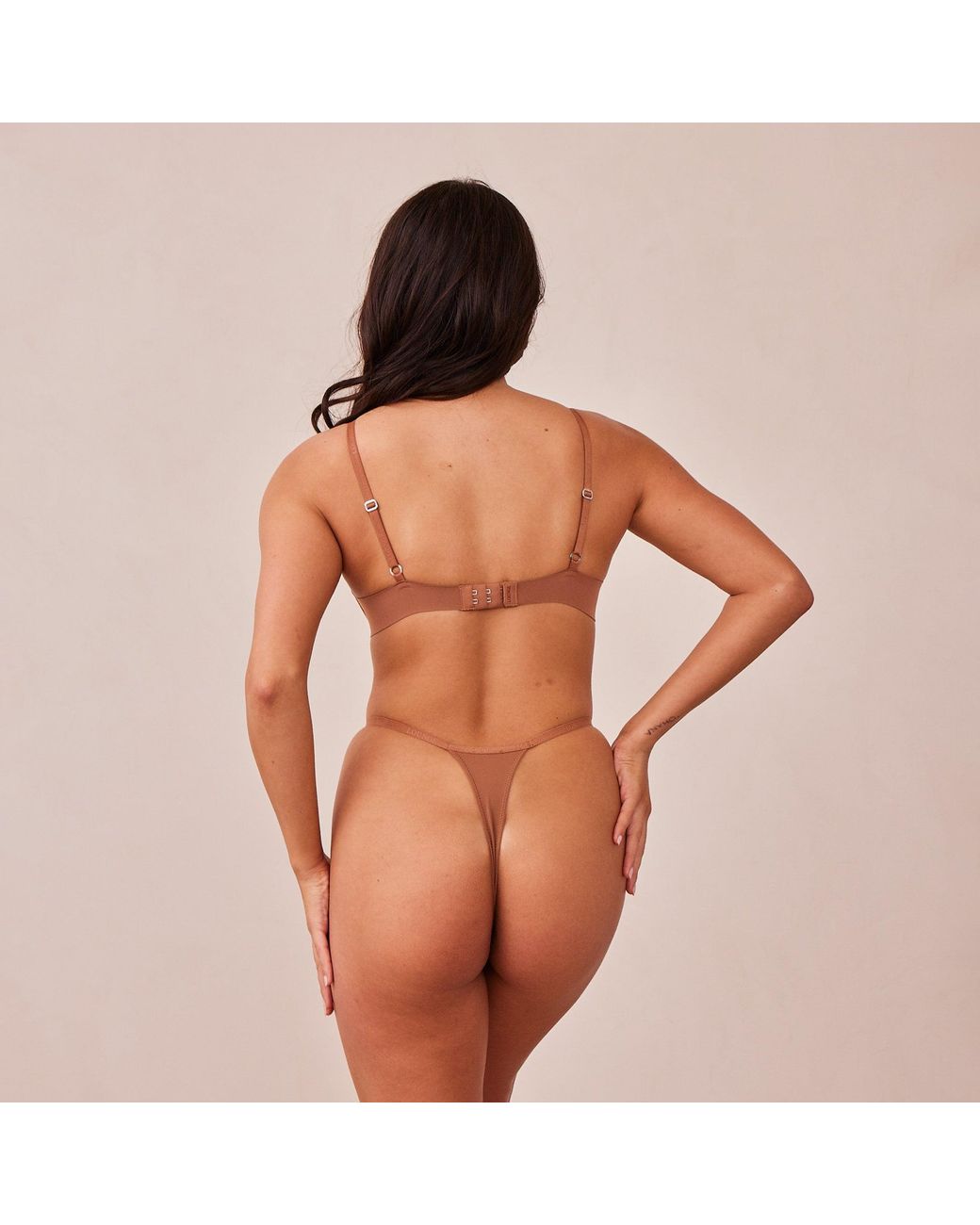 Lounge Brown Light Non-Wired Plunge T-Shirt Bra