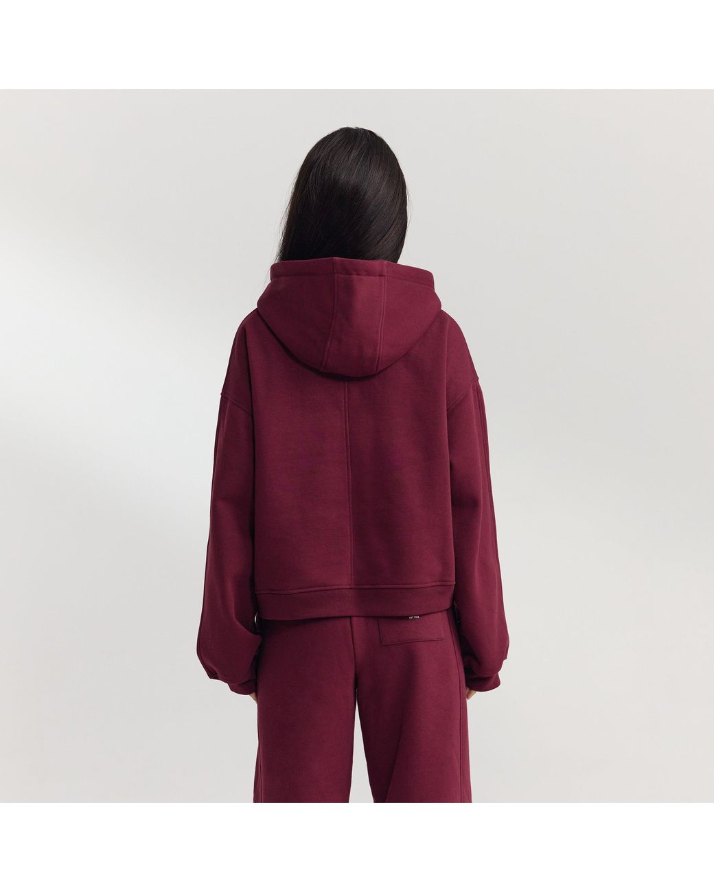 Lounge Oversized Hoodie in het Red