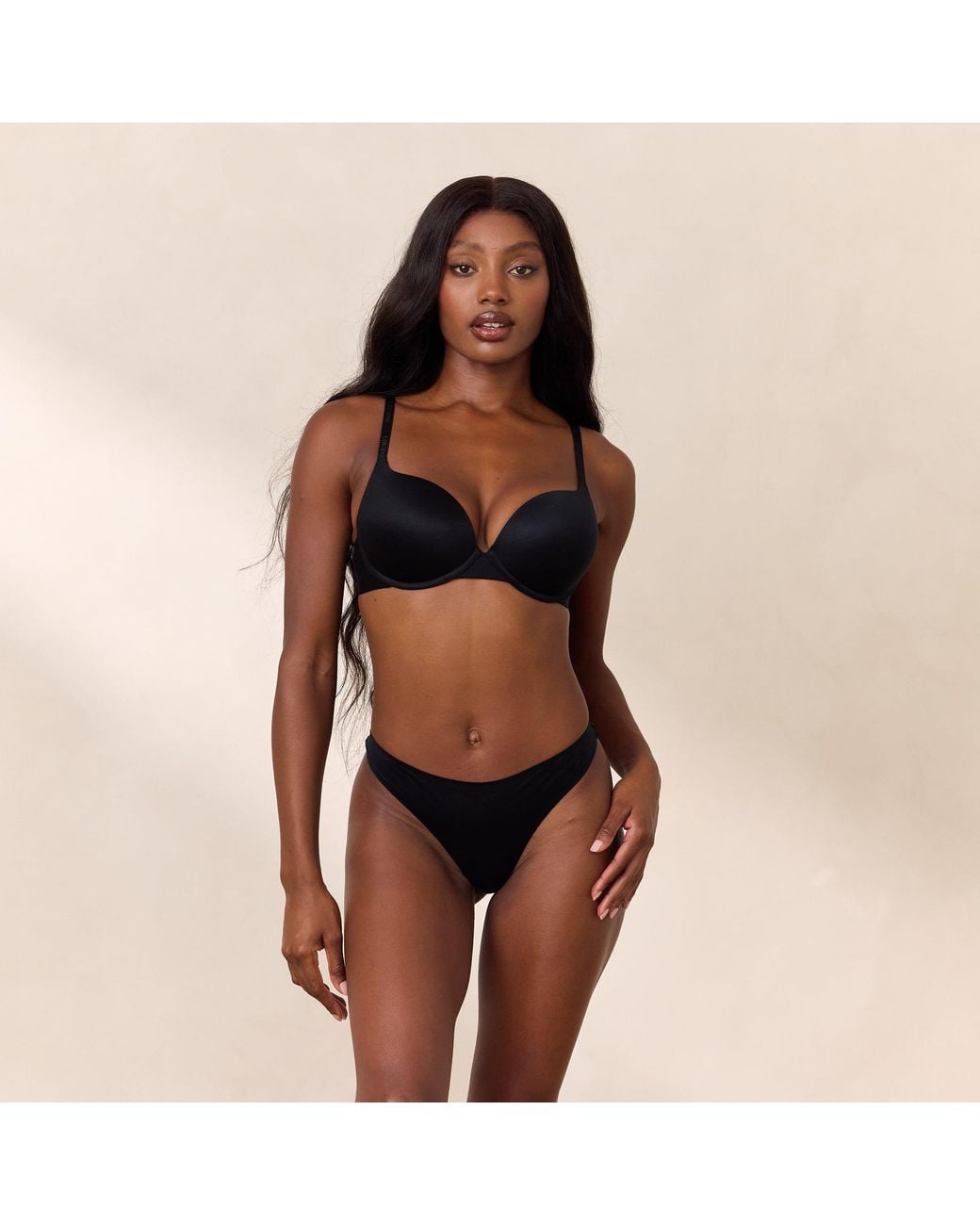 Lounge Black Everyday High Push-Up Bra