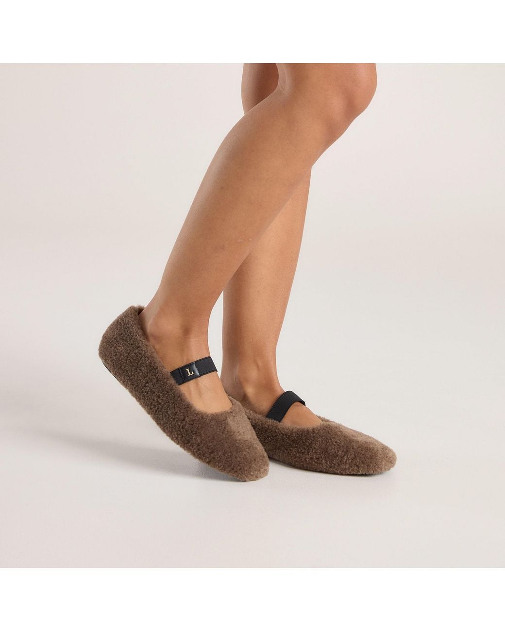 Lounge Brown Allegra Ballet Flats