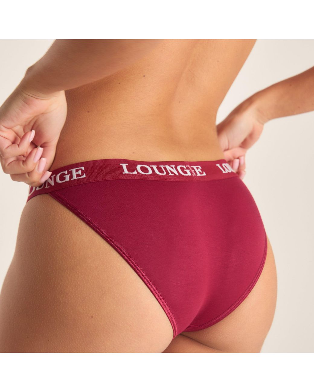 Lounge Bamboo Triangle Slip in het Red