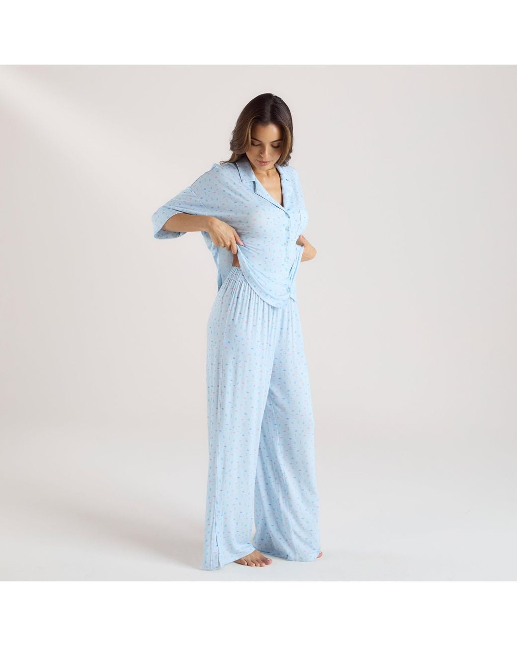 Lounge Modal Pyjamabroek in het Blue