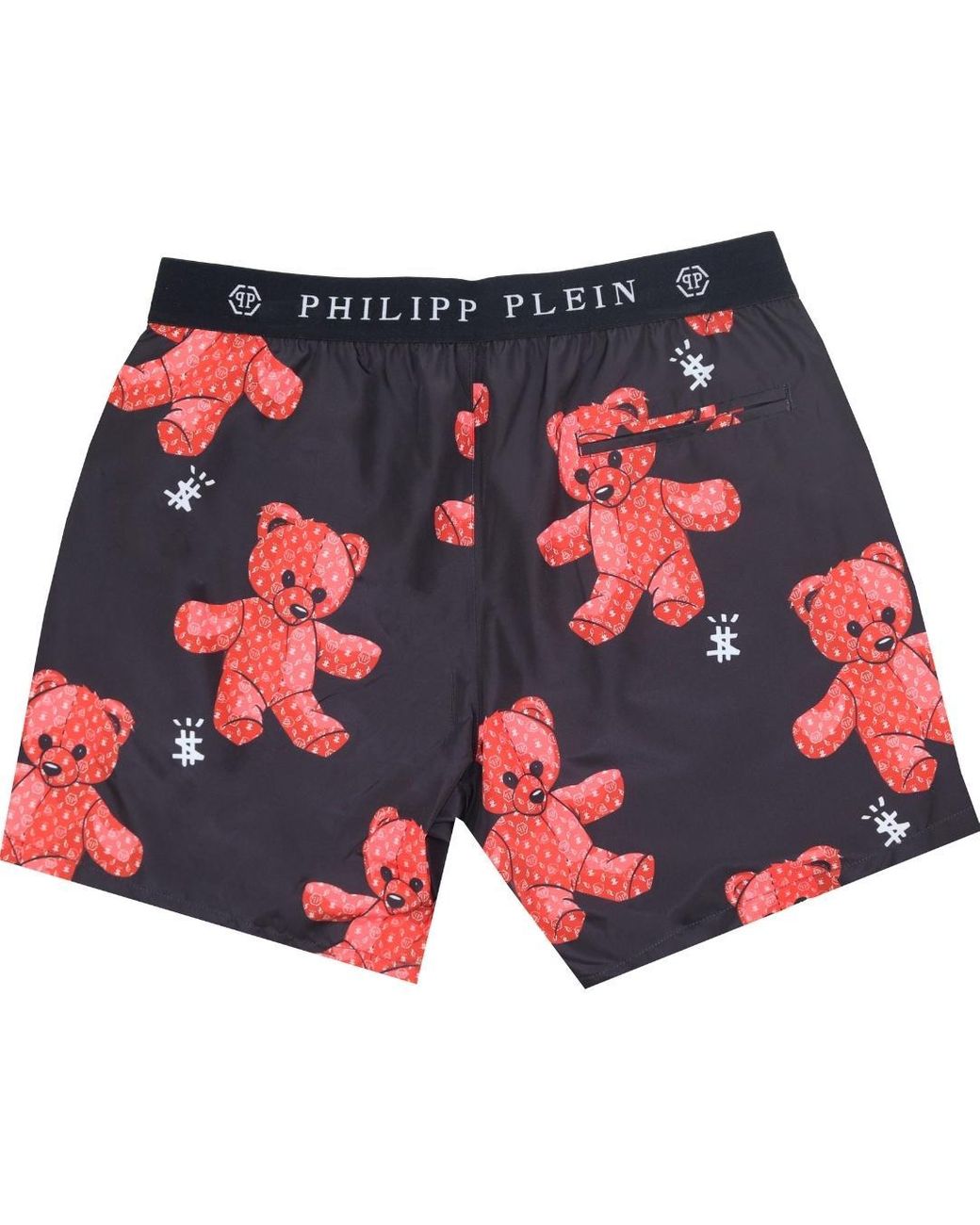 premier Goodwill zak Philipp Plein Cupp03 M0199 Black Swim Shorts for Men | Lyst