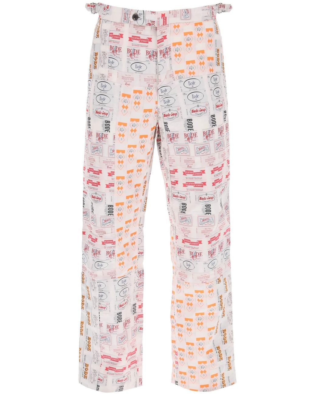 Bode 'clinton Street Label' Patchwork Pants in White for Men | Lyst