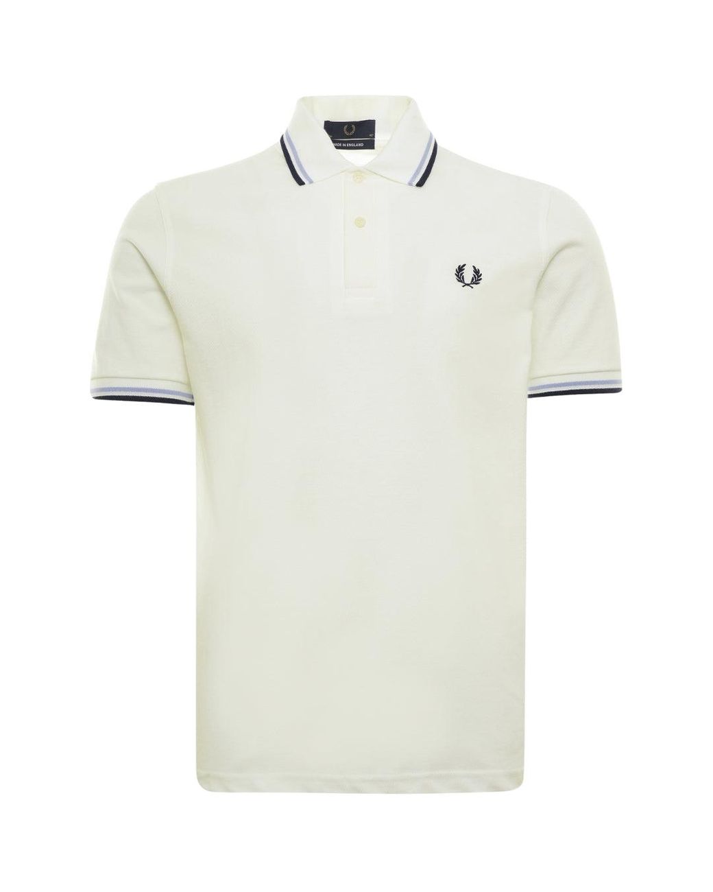 Fred Perry Twin Tipped M3600 M84 White Polo Shirt for Men | Lyst