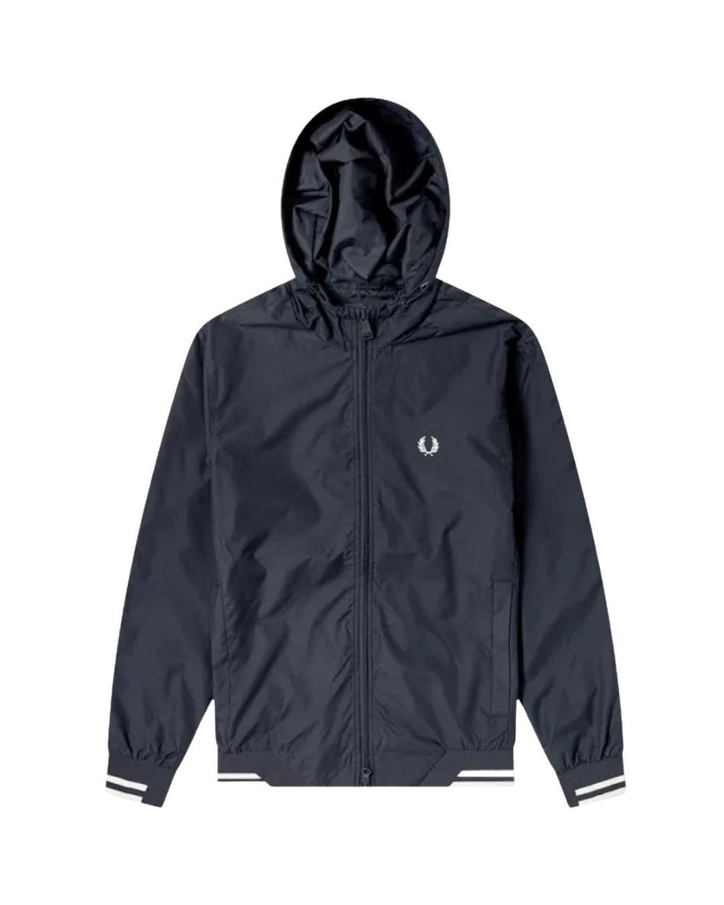 Fred Perry J7500 608 Navy Blue Bomber Jacket for Men | Lyst