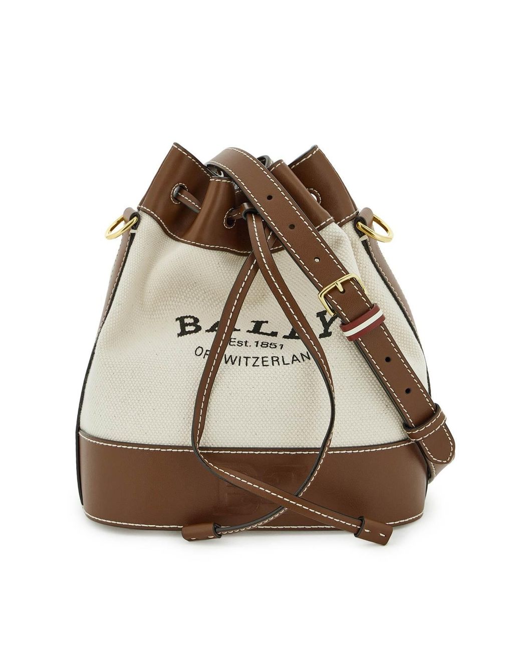 Bally 'cleoh' Bucket Bag in Natural Lyst
