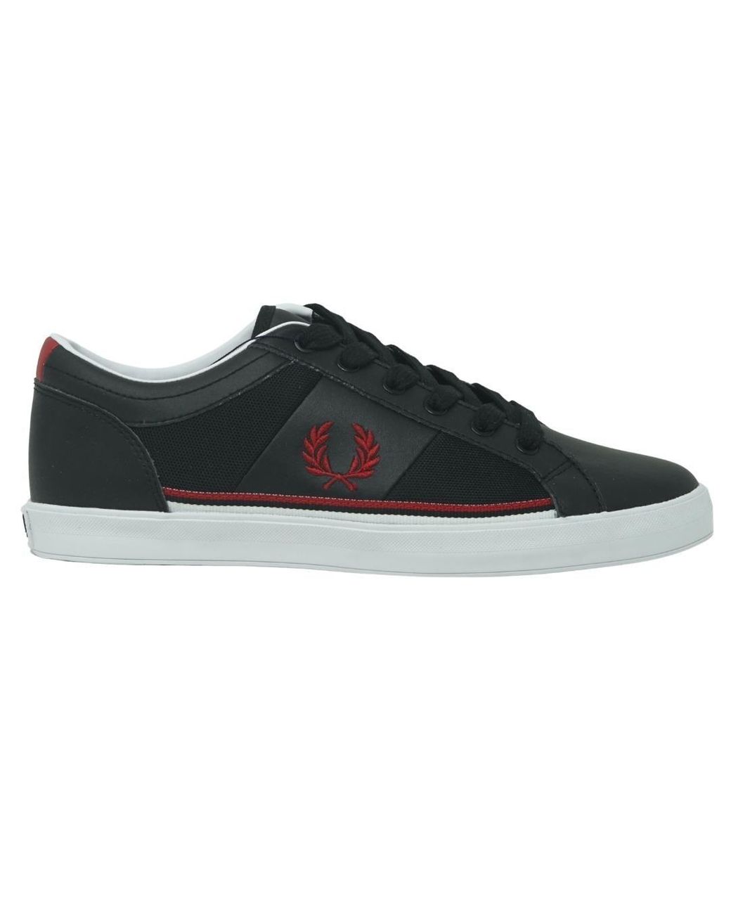 Fred Perry B8214 102 Mens Trainers in Black for Men | Lyst