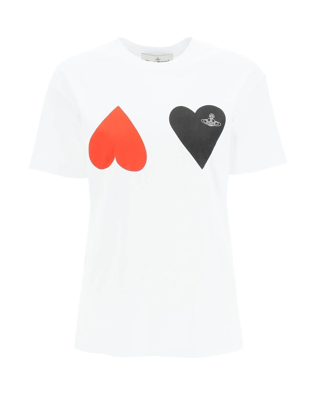 Vivienne Westwood Hearts Oversized T-shirt in White | Lyst