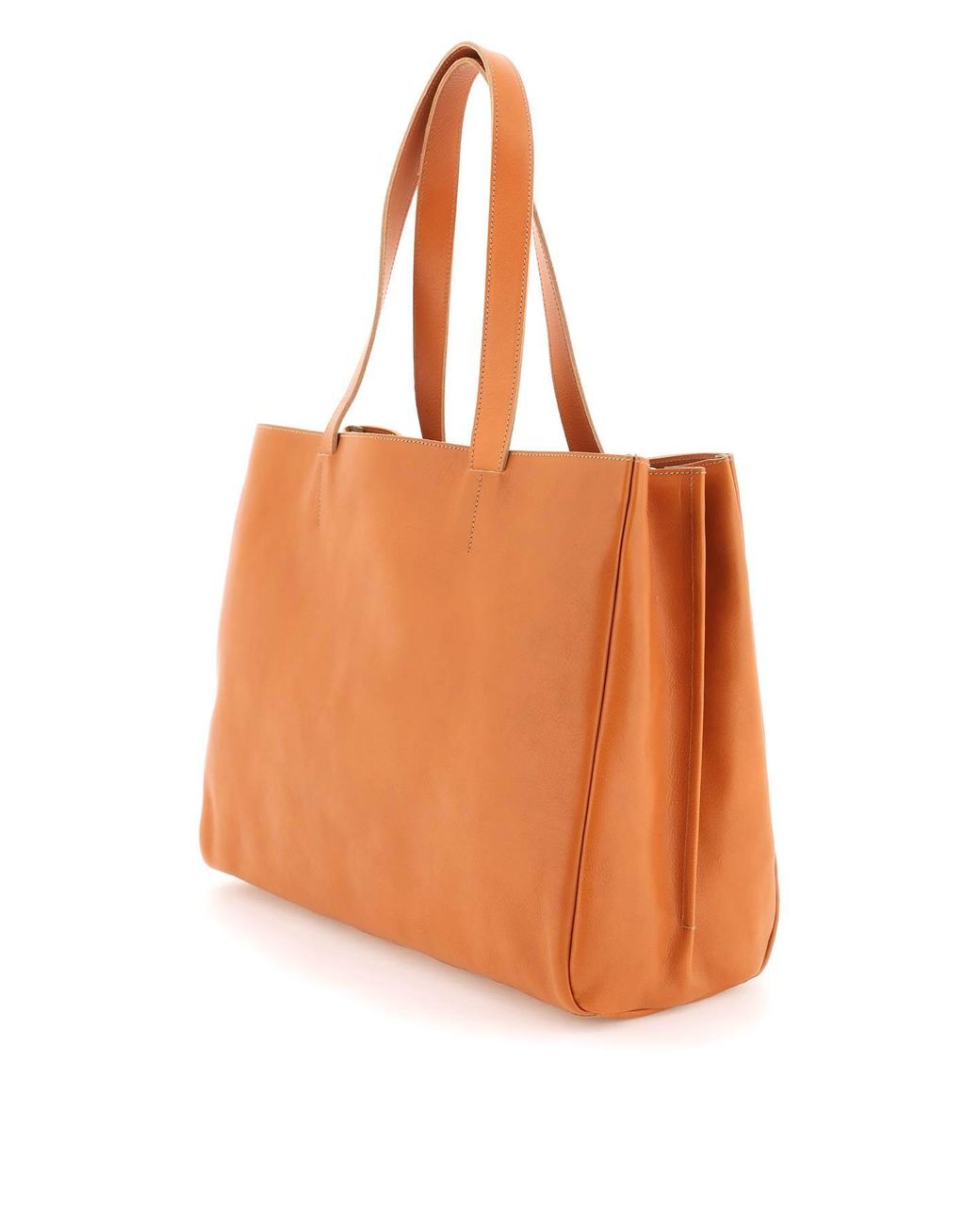 Il Bisonte Volonata Leather Tote Bag in Orange | Lyst