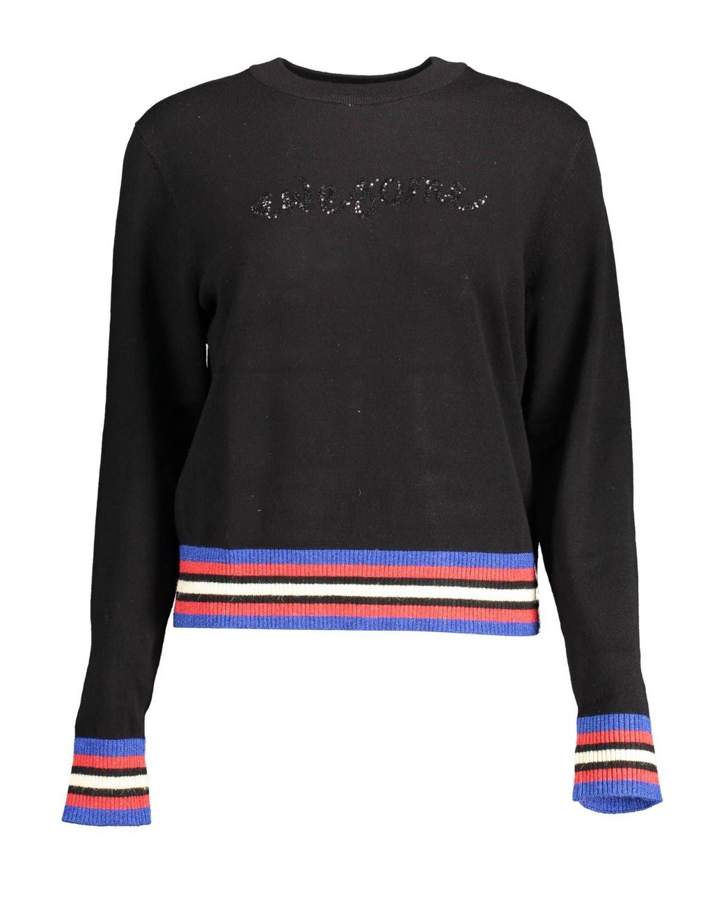 Desigual Polyester Sweater in Black | Lyst