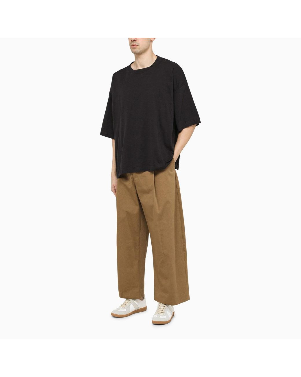Studio Nicholson Camel Sorte Trousers in Brown for Men | Lyst