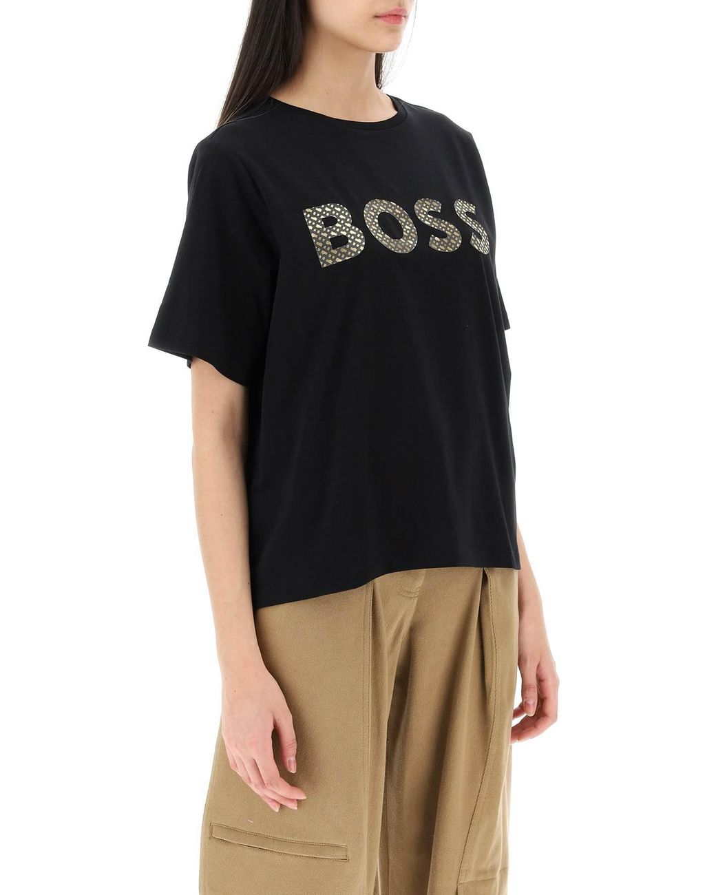 BOSS by HUGO BOSS Oversized T-shirt in Black | Lyst