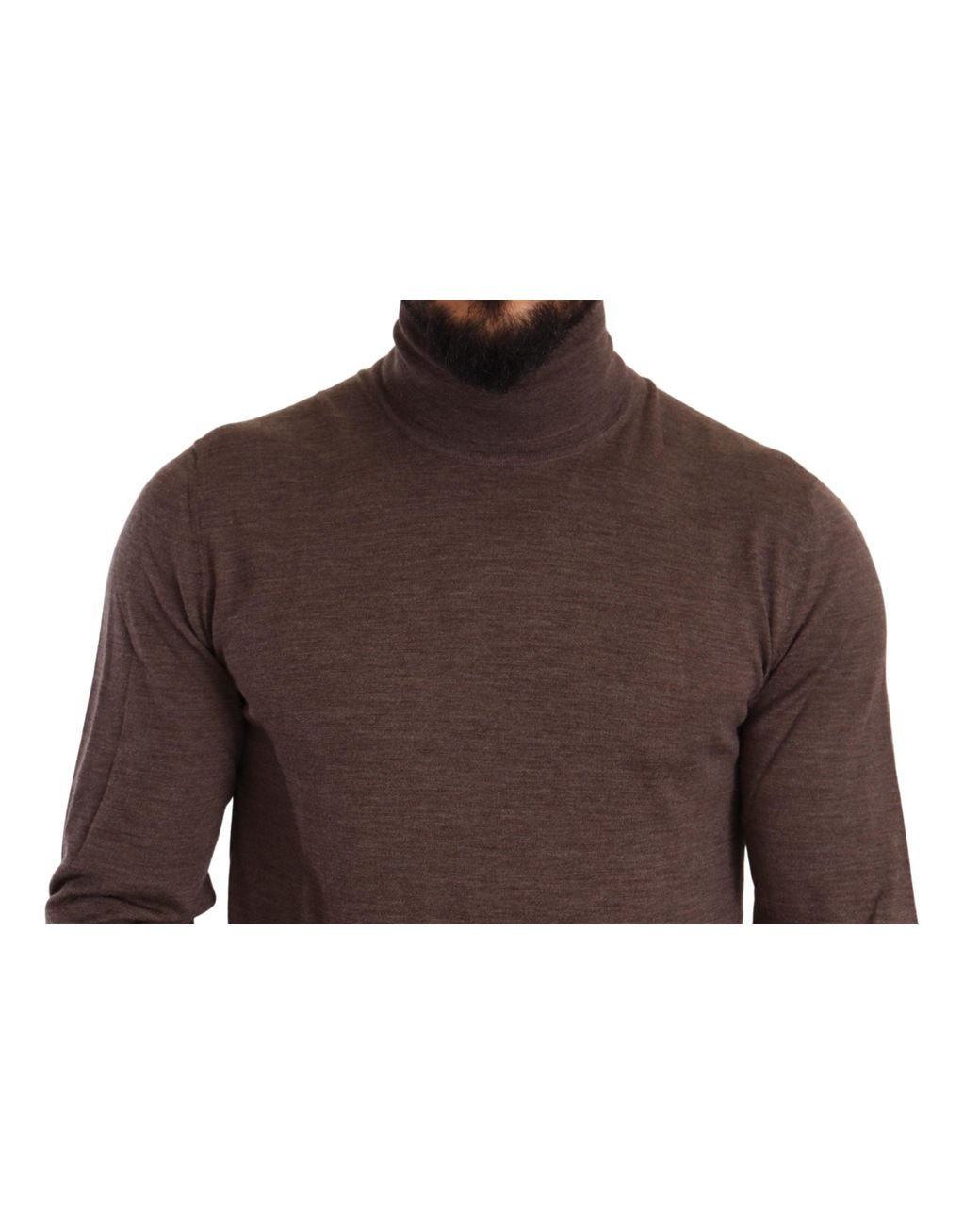 Dolce & Gabbana Brown Virgin Wool Turtleneck Pullover Sweater for Men | Lyst