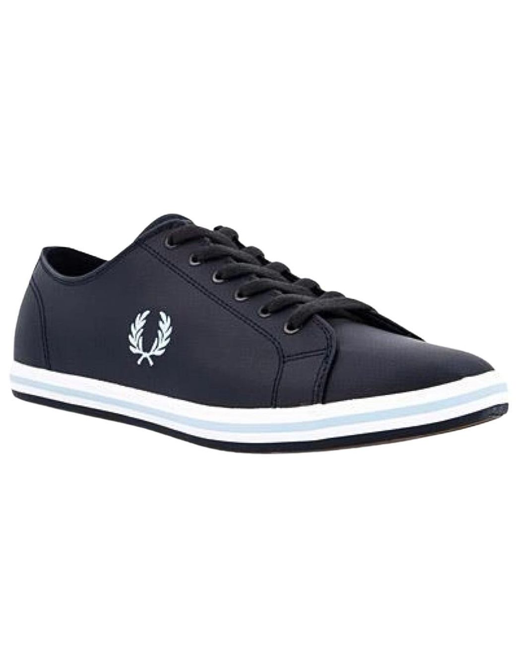 Fred Perry Kingston Leather B7163 608 Navy Blue Trainers for Men | Lyst
