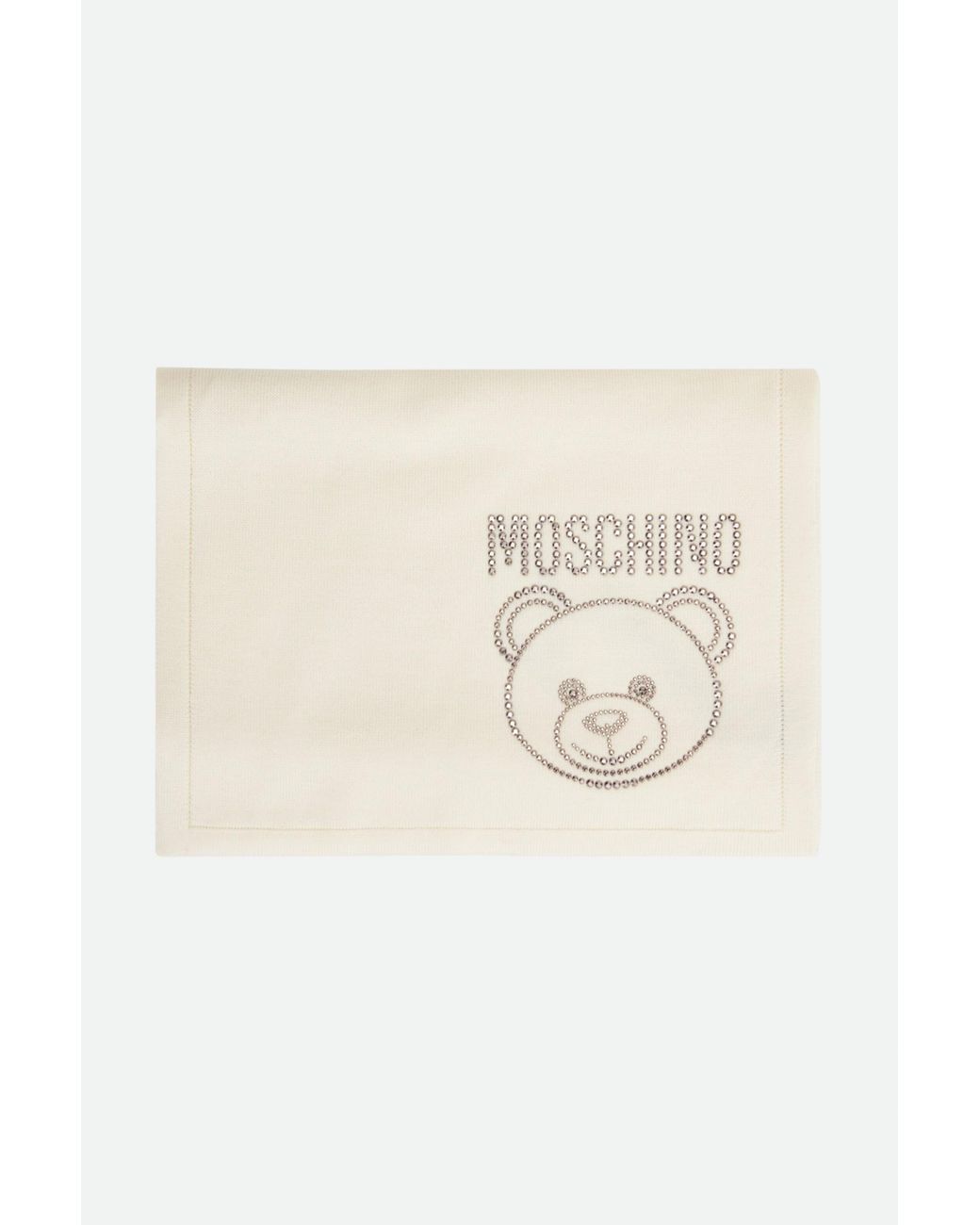Moschino White Schal Weiße Wolle